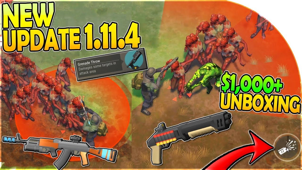 NEW UPDATE 1.11.4 - ACTIVE SKILL MODS ( SHOTGUN + AK GRENADE LAUNCHER ) - Last Day on Earth Survival