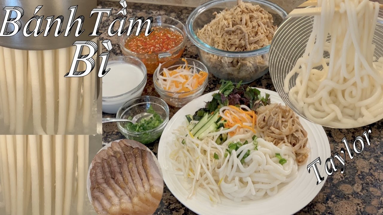 Bánh Tầm Bì Nước Cốt Dừa - Cách Pha Bột Làm Bánh Tầm Bì Nước Cốt Dừa Rất Đơn Giản Dẻo Dai Thơm Ngon