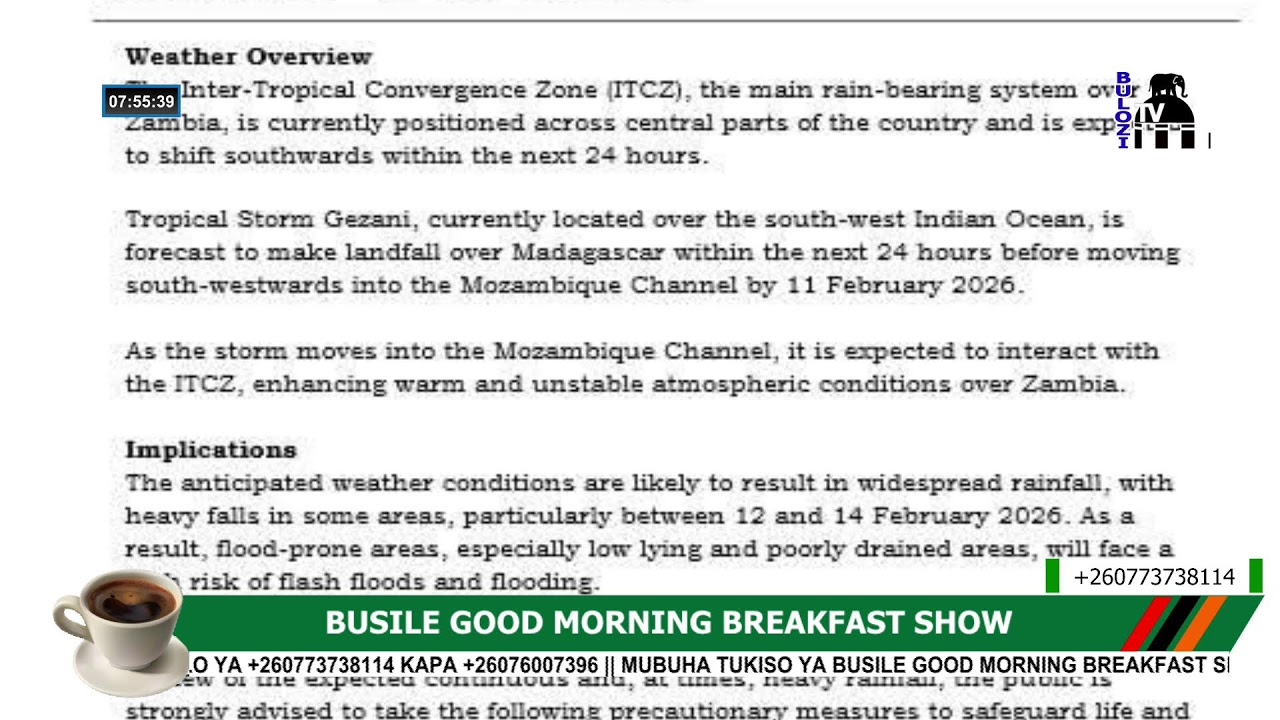 BUSILE GOOD MORNING BREAKFAST SHOW || 10.02.2026