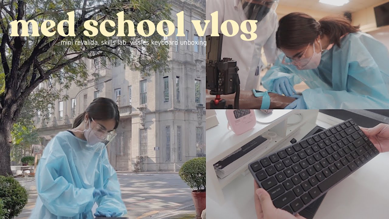 med school vlog ♡ mini revalida, skills lab, vissles keyboard unboxing / kristine abraham