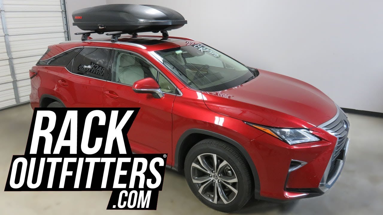 2019+ Lexus RX with Yakima SkyBox Carbonite 16 Cubic Foot Cargo Box