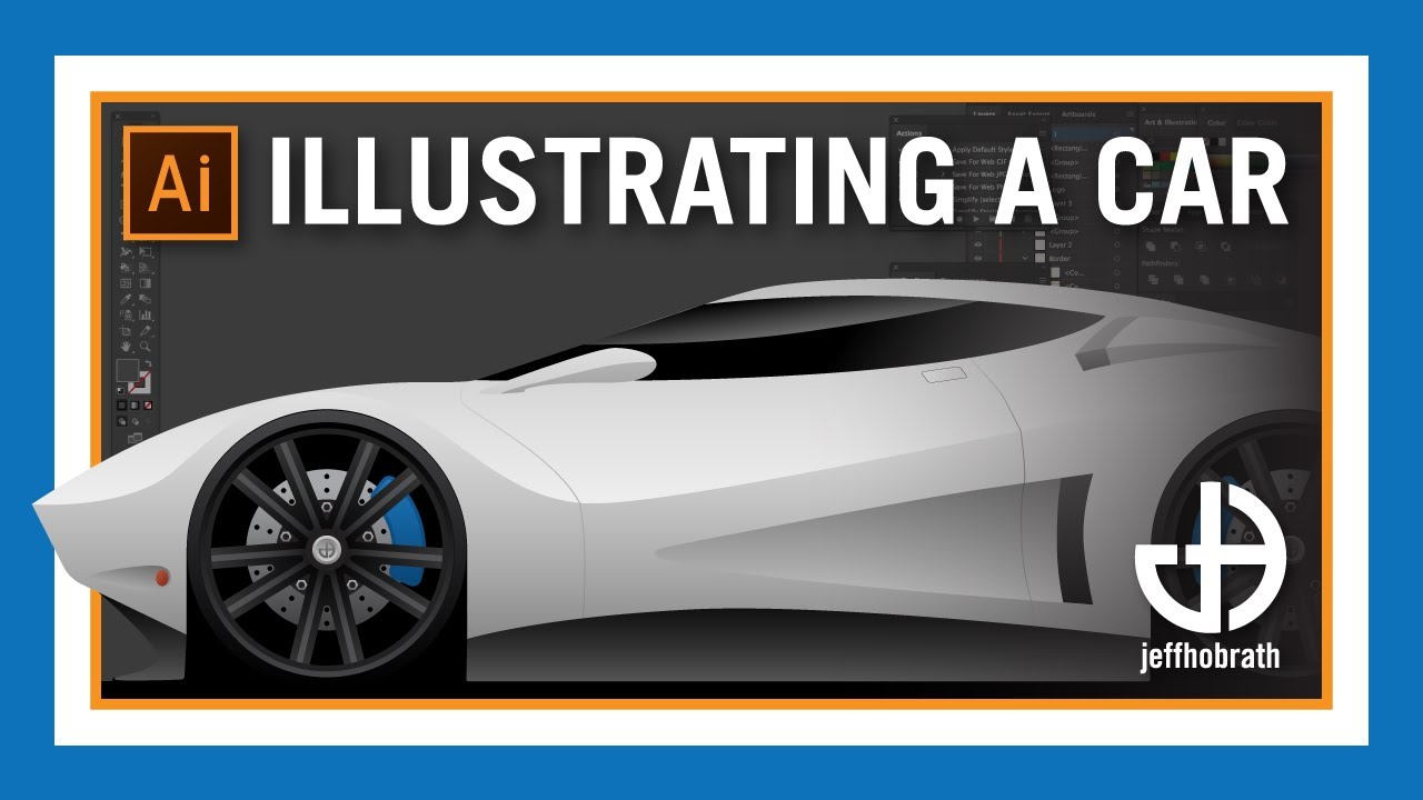 Creating a Car Vector Illustration in Adobe Illustrator | Jeff Hobrath Art Studio