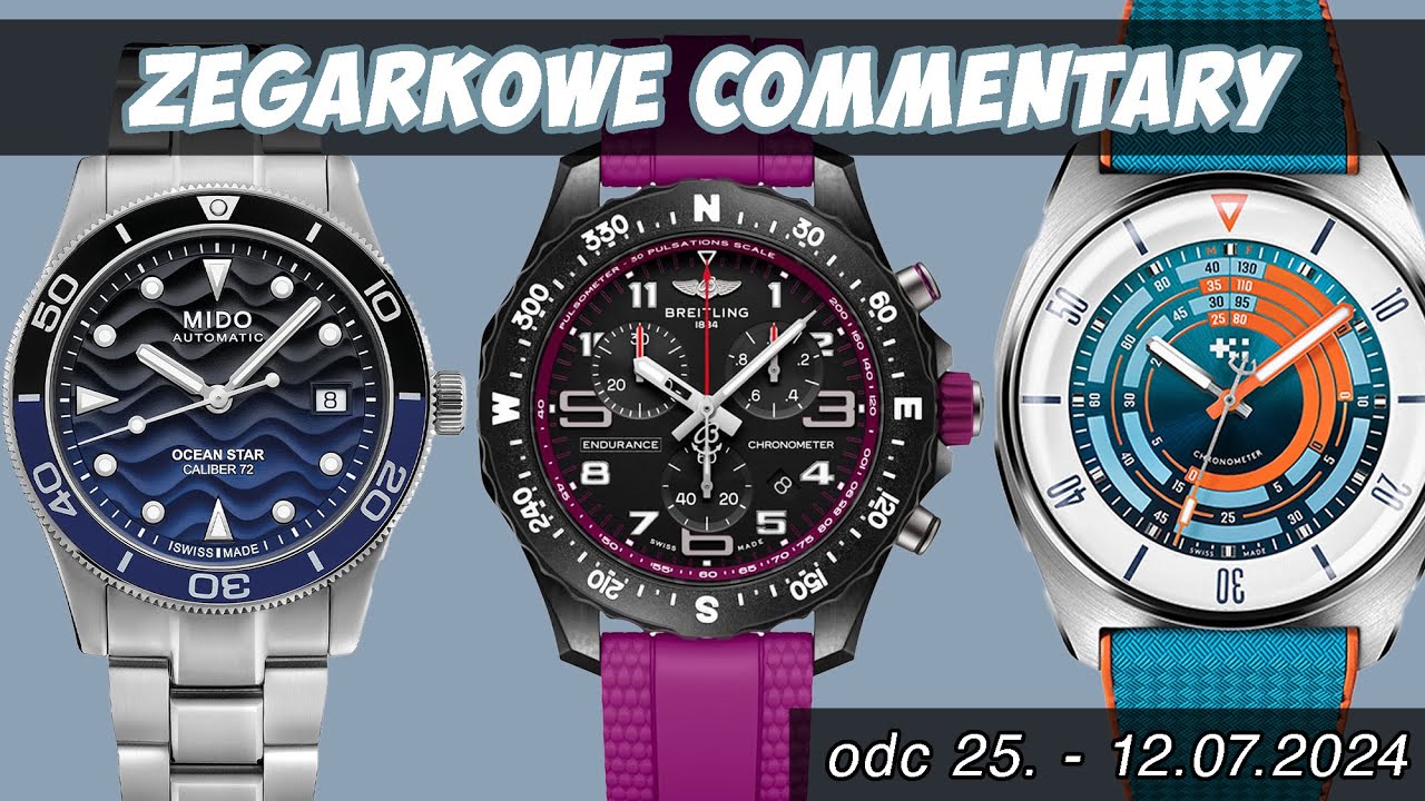 ZEGARKOWE COMMENTARY 25 - Breitling, Brellum, Certina, Czapek, Christopher Ward, Mido, Zelos, Roamer