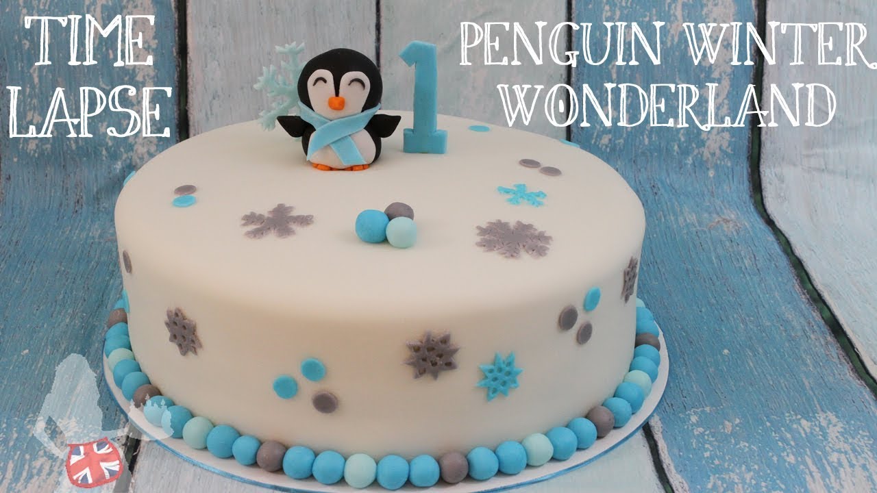 Time Lapse: Penguin Winter Wonderland Cake