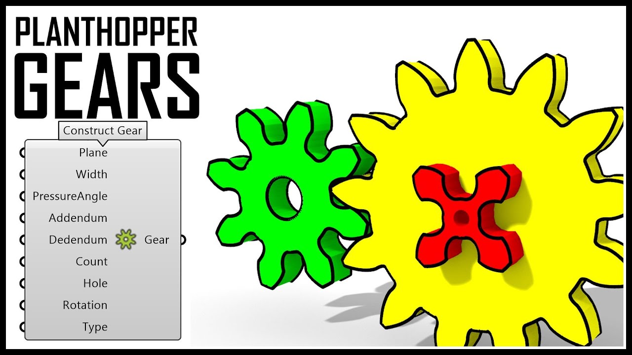 Учебное пособие по Grasshopper (Planthopper Gears)