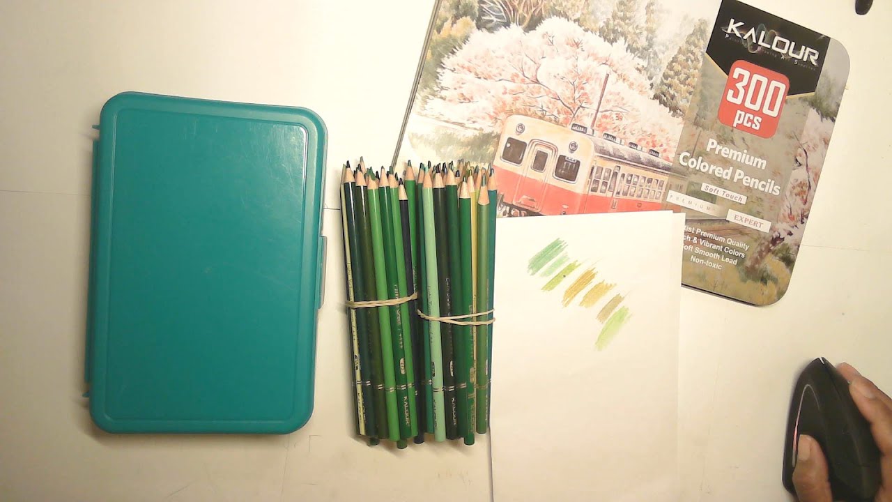 Jan 10 - Let's Pull out the greens. Never used these. KALOUR 300 came in a tin