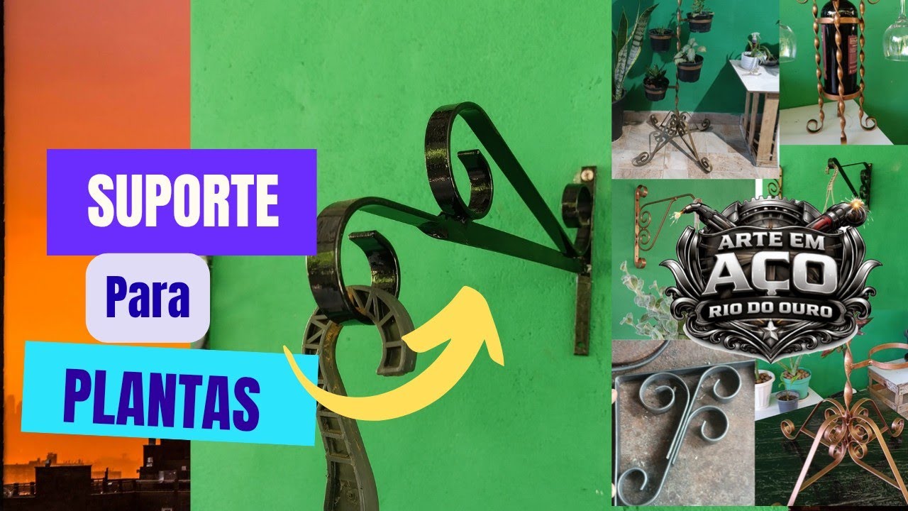 Suporte Para Plantas Com Volutas. #serralheriaartistica #casaejardim #suportedeplantas 