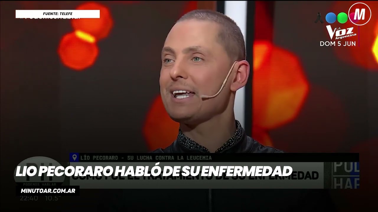 Lio Pecoraro habl&oacute; de su enfermedad - Minuto Argentina