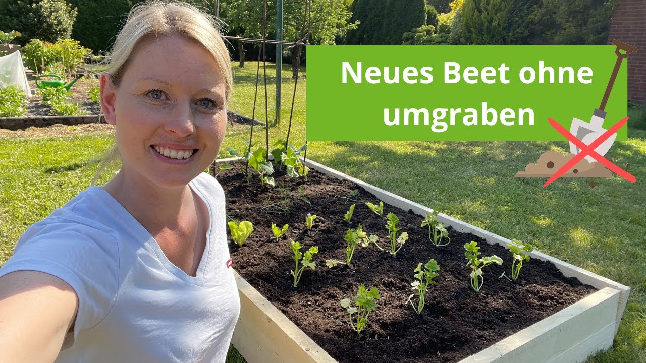 Ich baue ein neues Gemüsebeet ohne umgraben und bepflanze es / Mein Gemüsegarten wächst