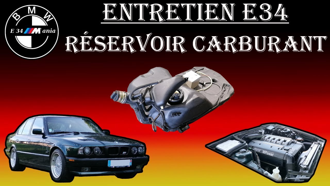Dépose réservoir carburant BMW E34 525 TDS