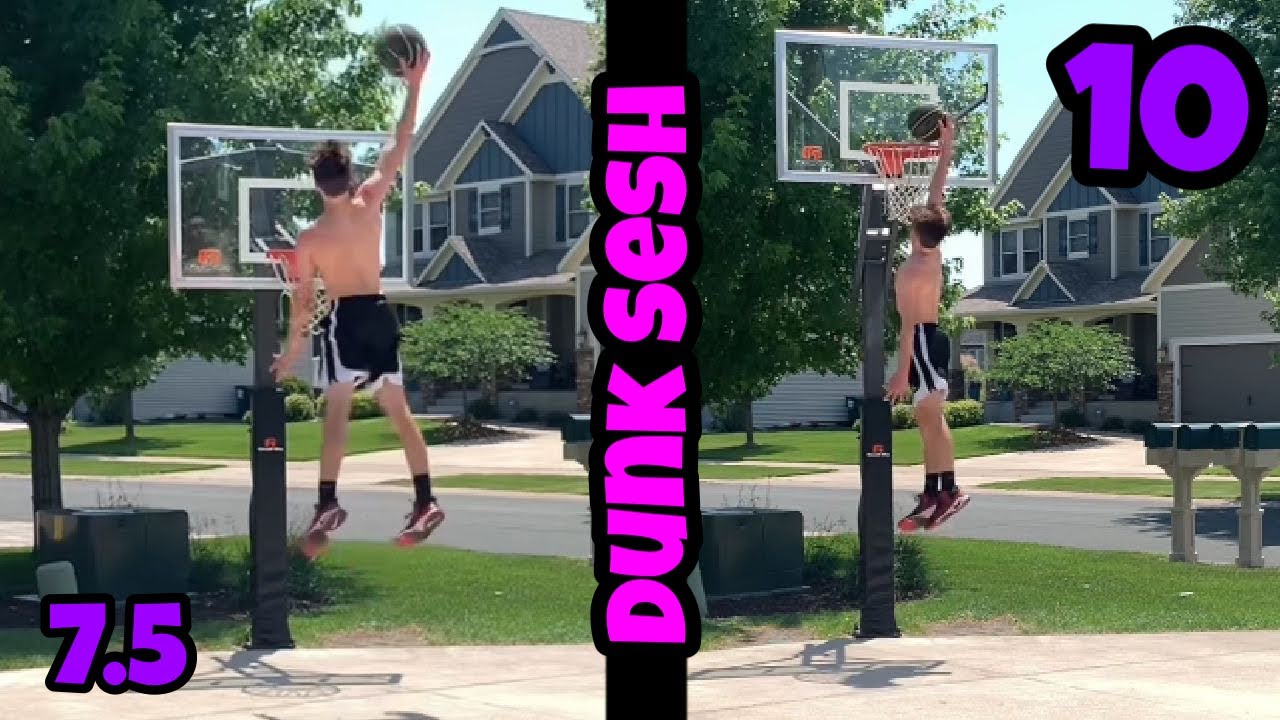 5’9” 14 YEAR OLD Dunks on 10ft Rim! Crazy Dunk Session