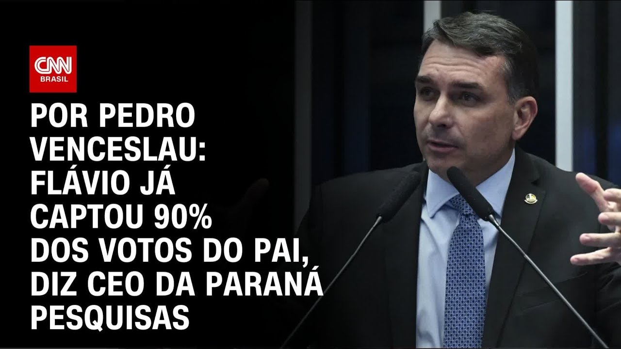 Análise: Flávio já captou 90% dos votos do pai, diz CEO da Paraná Pesquisas | HORA H