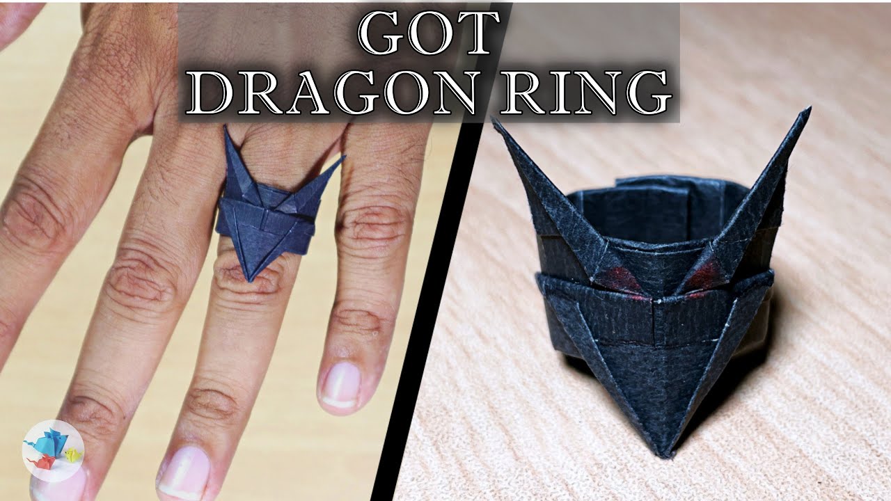 FAMOUS DRAGON RING | dragon ring origami | origami ring