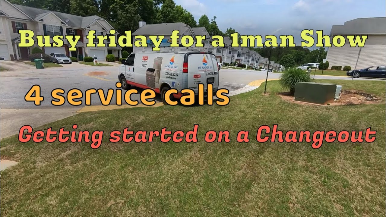 A busy friday for an HVAC TECH #bluecollar #hvac #hvaccontractor
