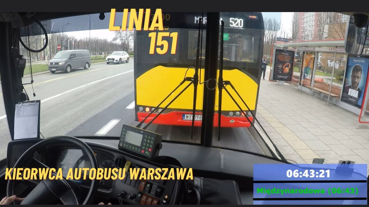 Autobusem po Warszawie - Linia 151 Rechniewskiego