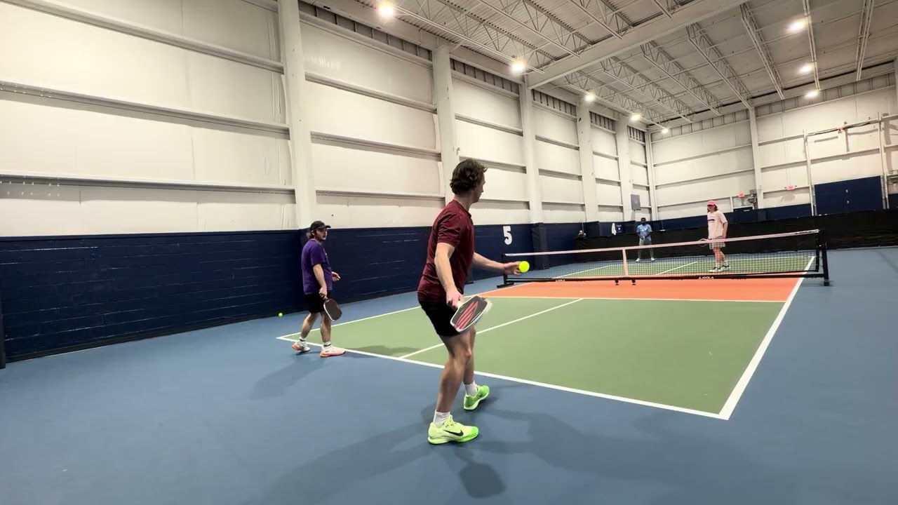 4.5 Pickleball. Winning Against Bangers. Smart Drops and Strong Counters. Dan/Matt vs Sam/Jeremy 1