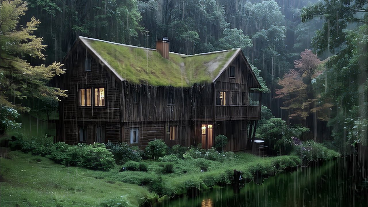 Forest Rain Sounds at Night | Heavy Rain Ambience for Deep Sleep and Stress Reduction