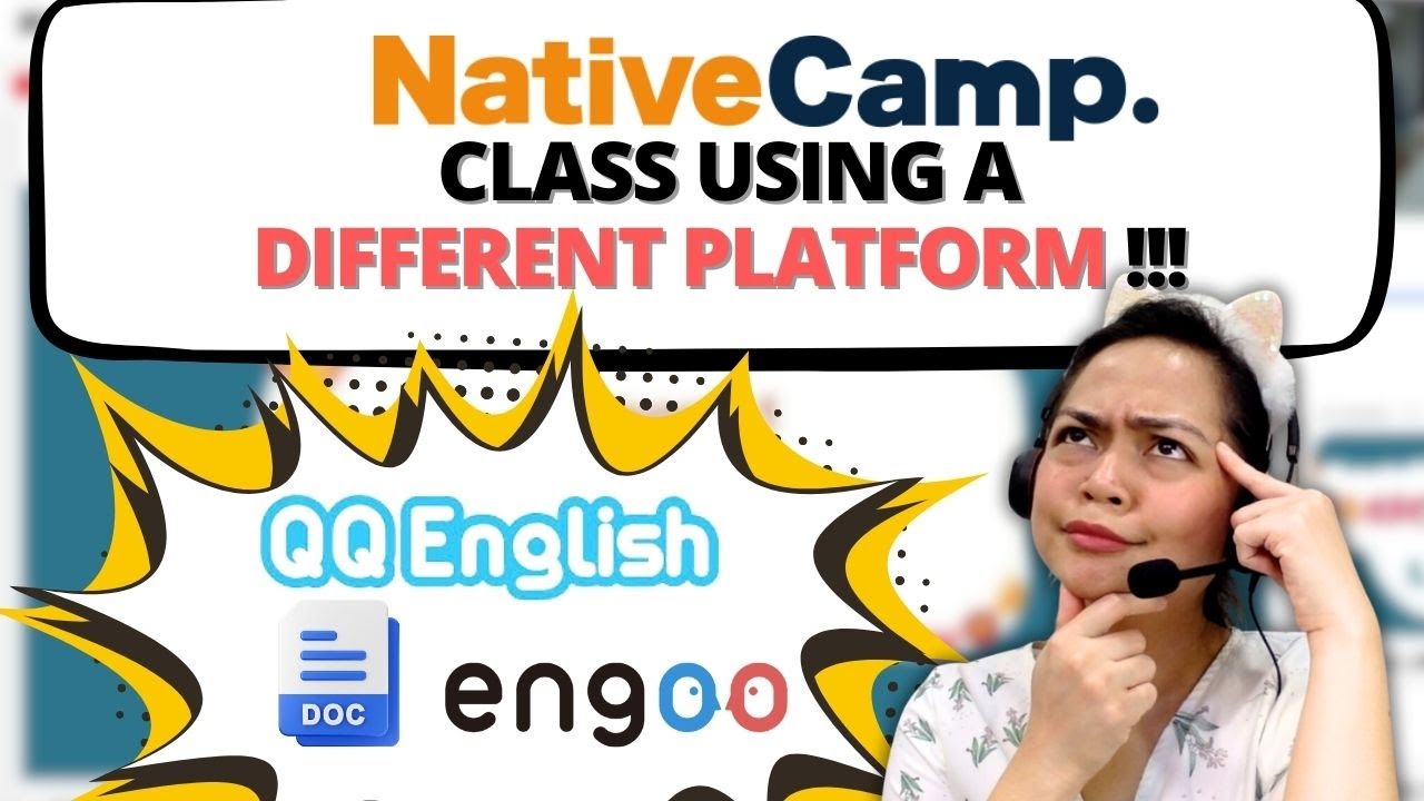 Занятие Native Camp на платформе другой компании, преподающей английский как второй язык | Пример...