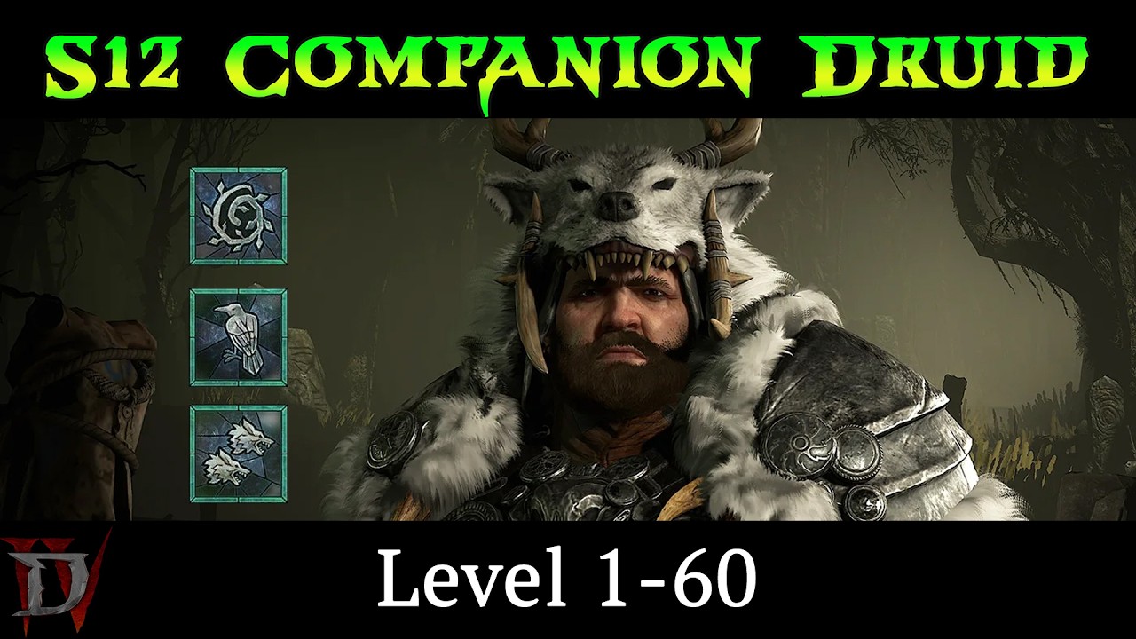 (D4) Companion Druid - Level 1-60 - Season 12