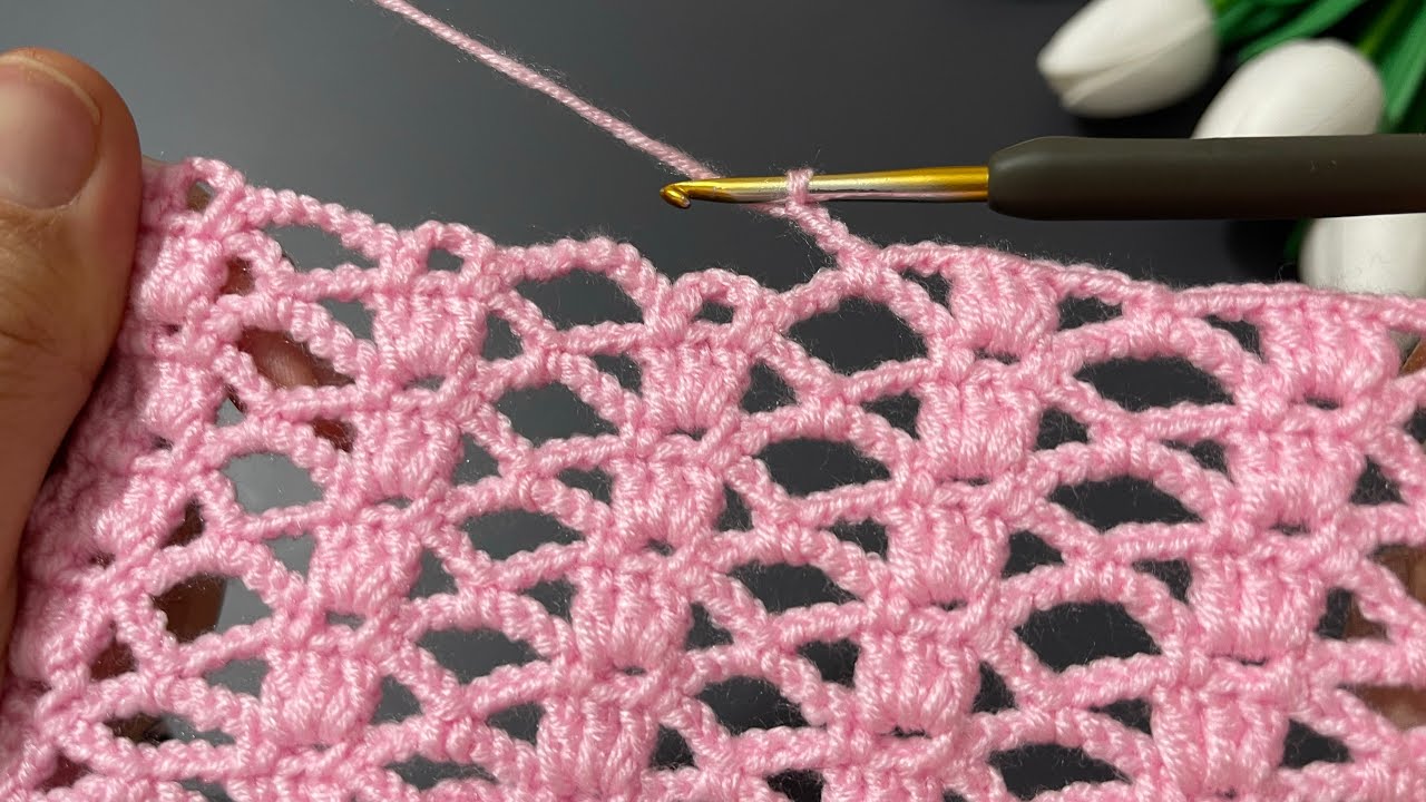 So Easy & Beautiful Crochet Blanket | 😍 Lacy Stitch for BeginnersPattern 