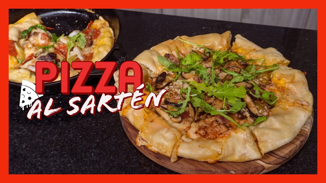 Pizza CASERA en SARTEN F&Aacute;CIL