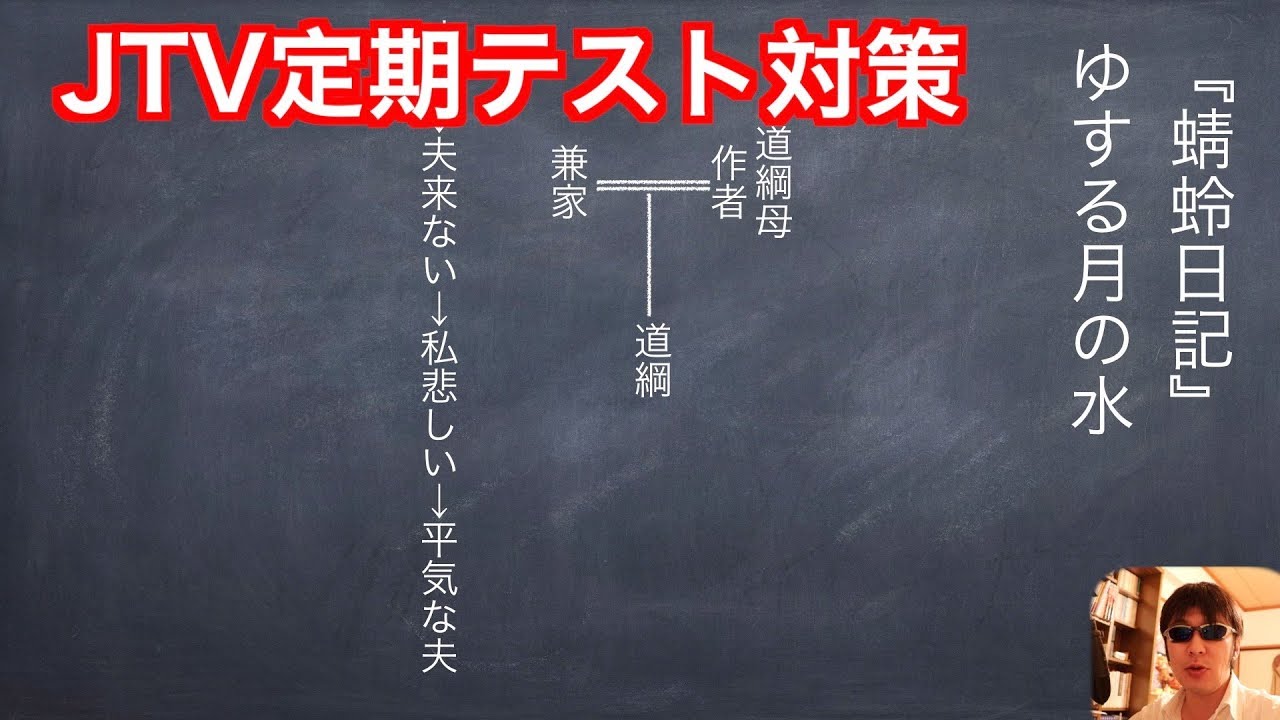 JTV定期テスト対策『蜻蛉日記』ゆする坏の水