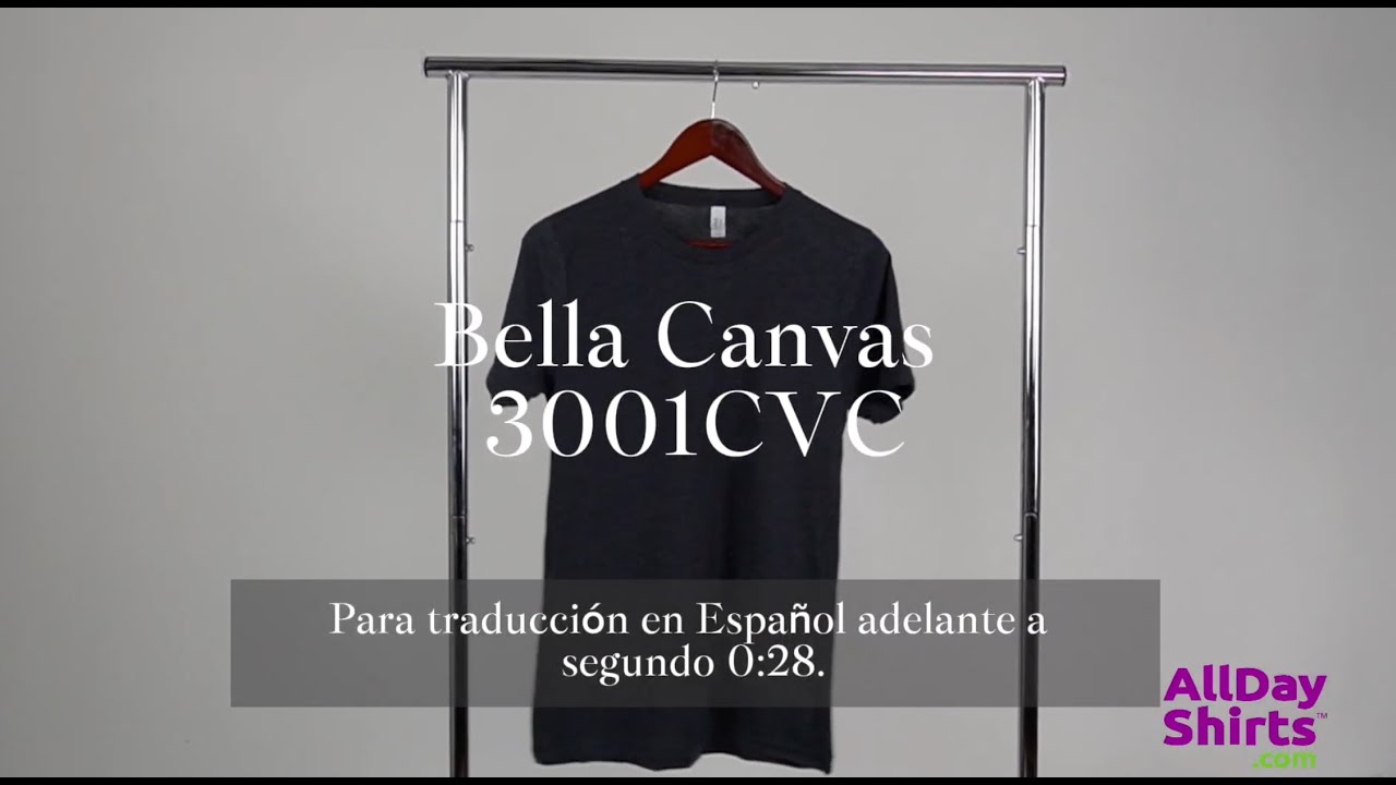 Bella Canvas 3001CVC- Wholesale Blank Apparel brought to you by AllDayShirts