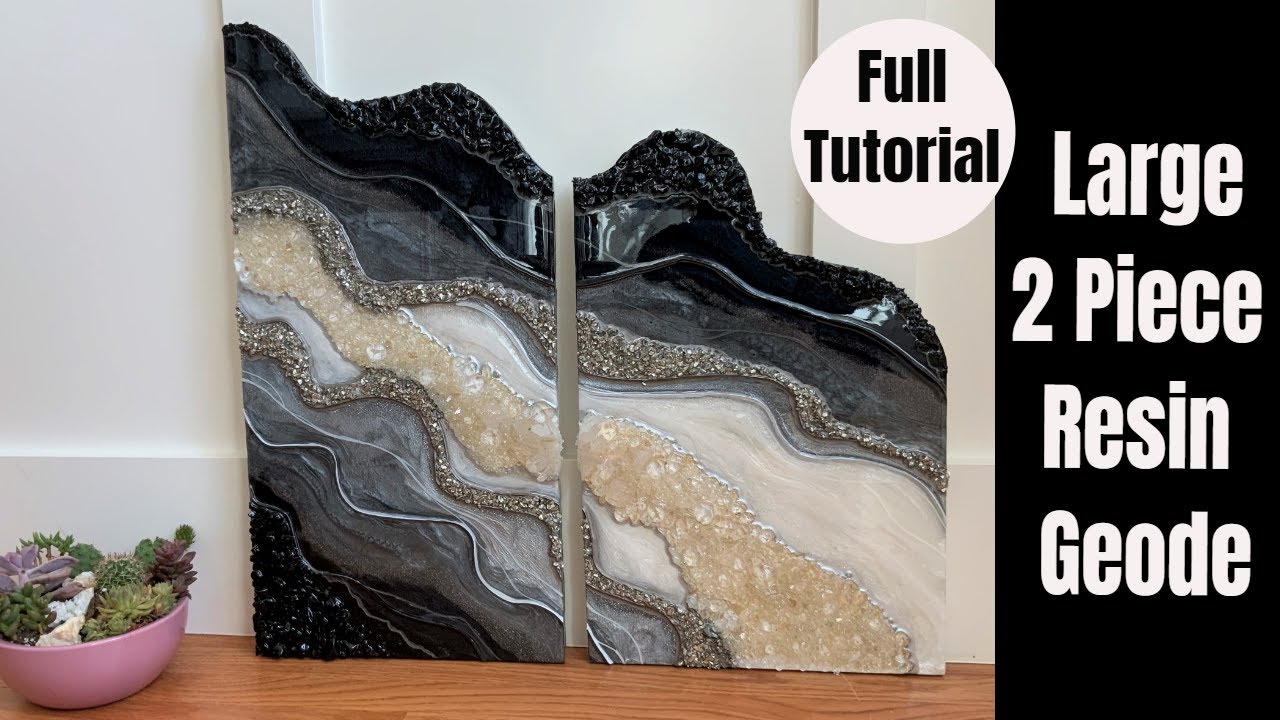 Two Piece Resin Geode / EASIER than you think!