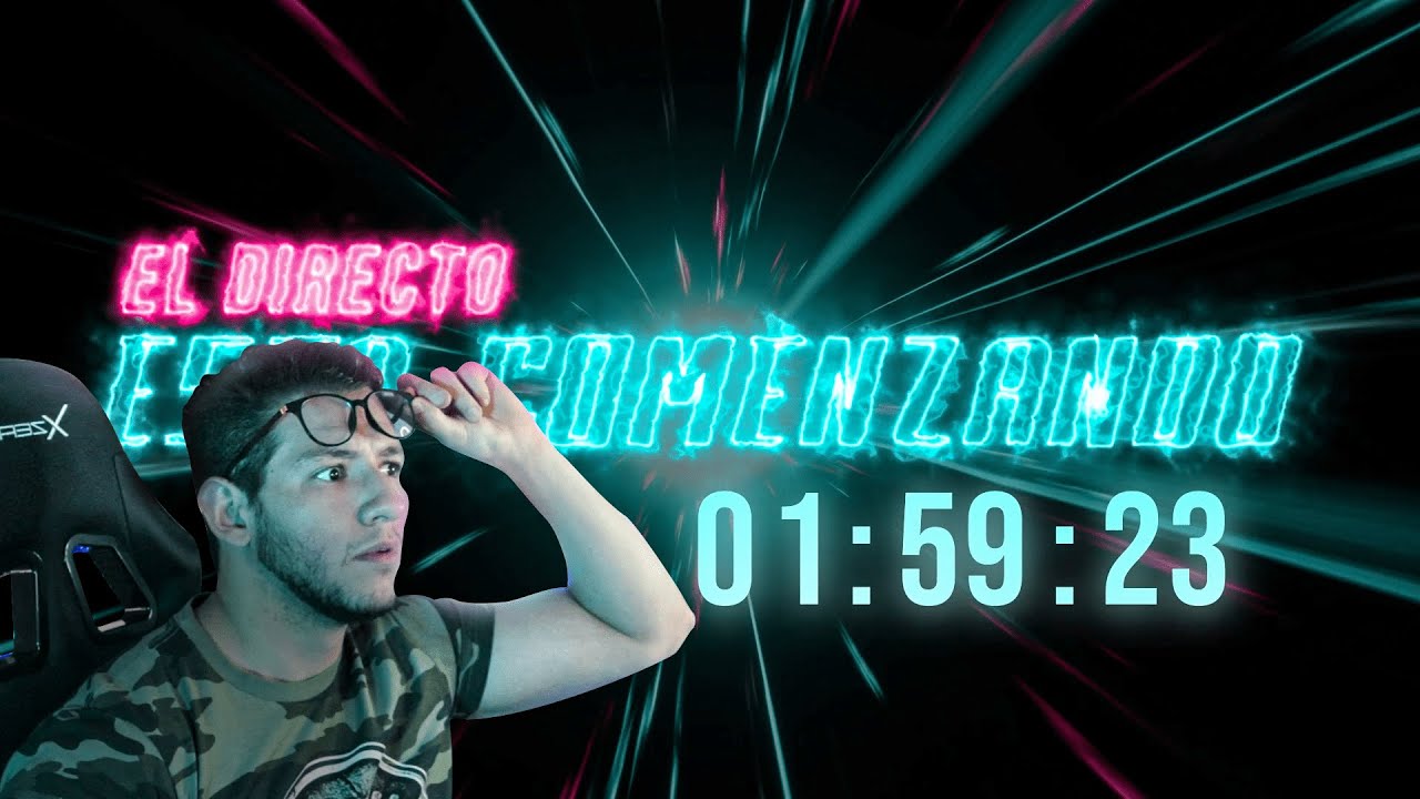 CREA OVERLAYS para tus DIRECTOS estilo eléctrico con un COUNTDOWN