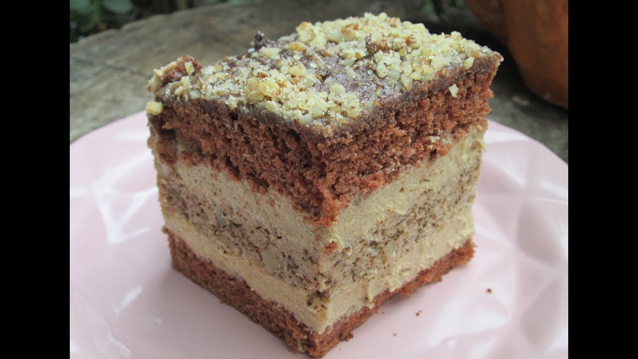 Przepyszne ciasto Orzechowe Cappuccino