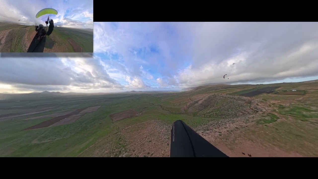 08.02.2026 Paragliding - Lanzarote (ESP) - Flug von den Pechos die Westflanke hoch bis hinter Haria