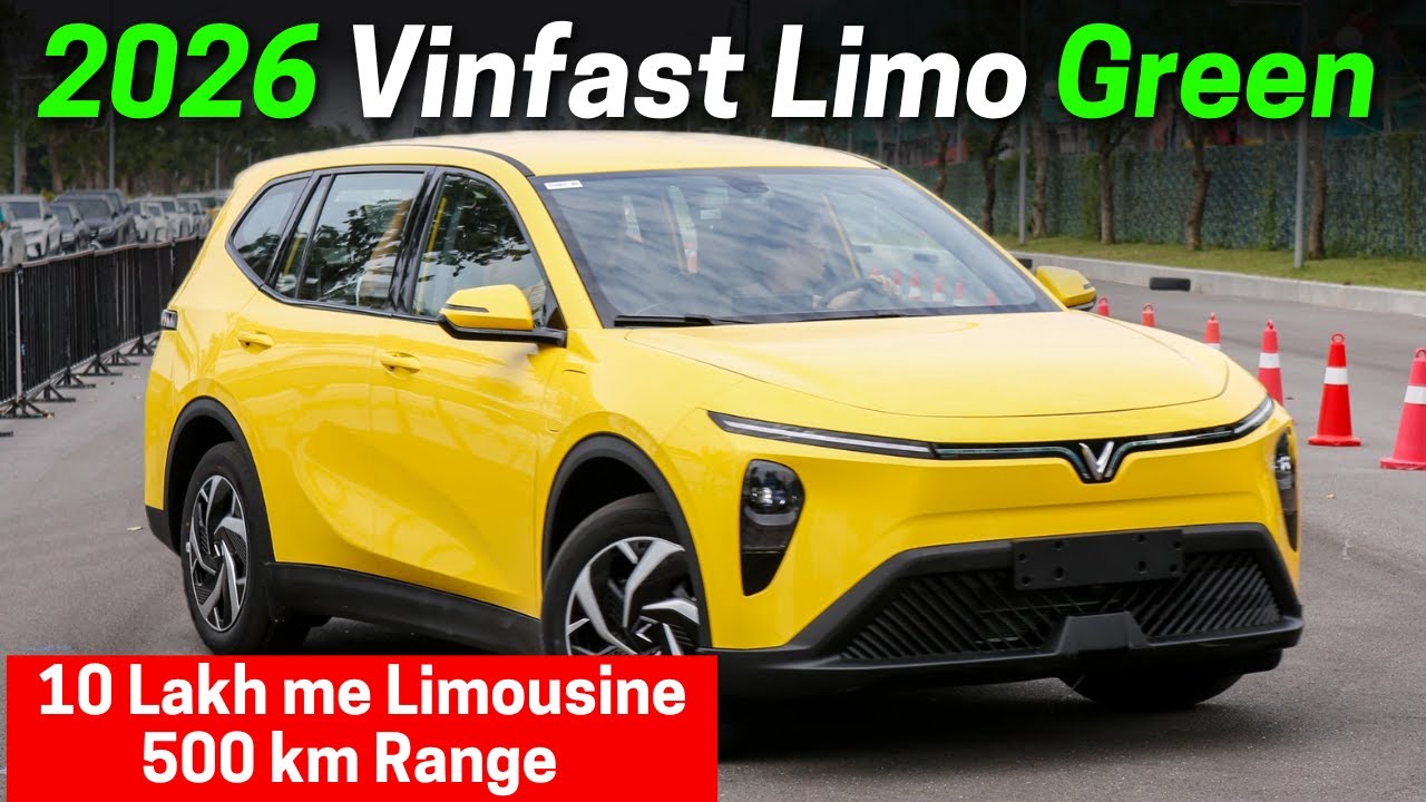 Vinfast New 7 Seater Electric Car - Limo Green First Look, Features and Launch in India Confirmed