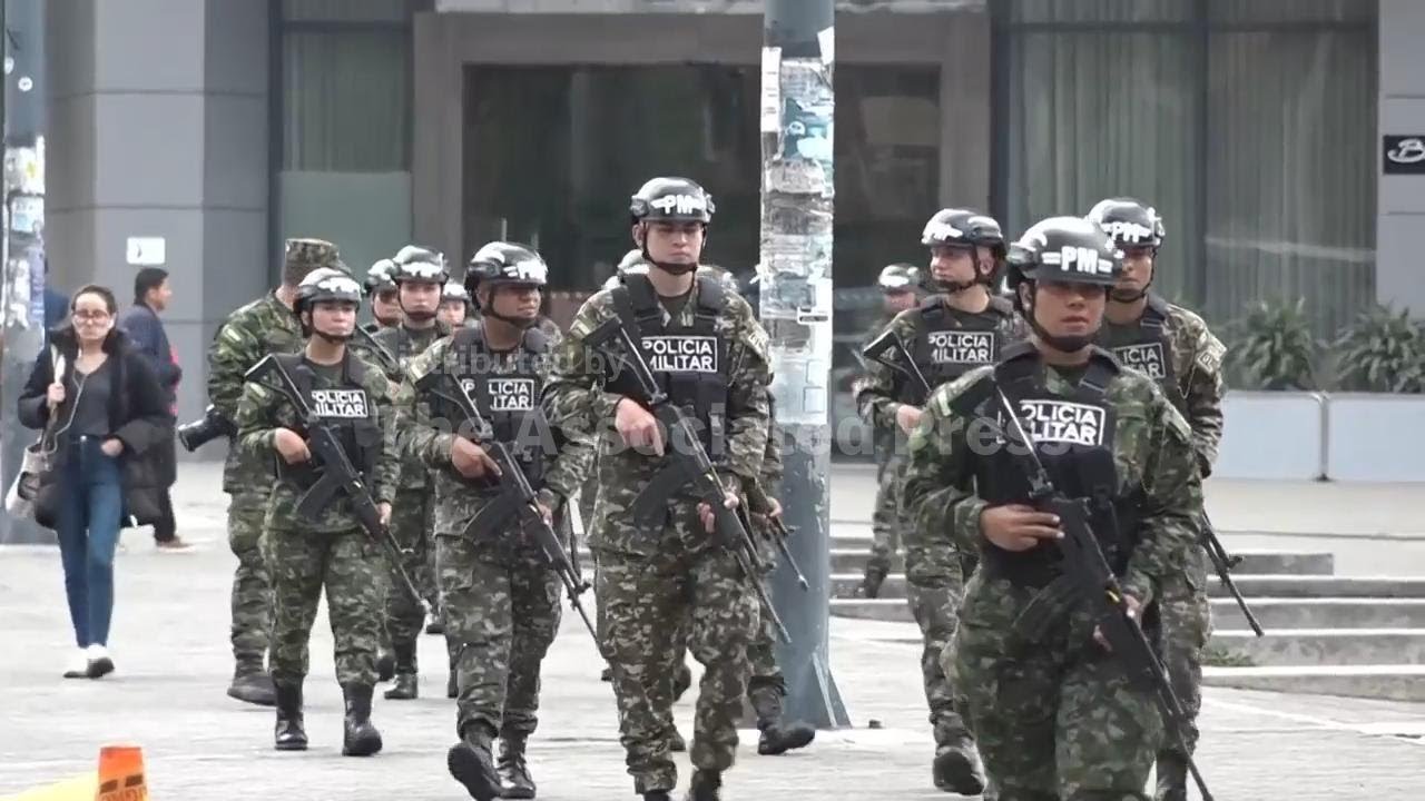 Colombian army watches over ballots distributed for presidential election