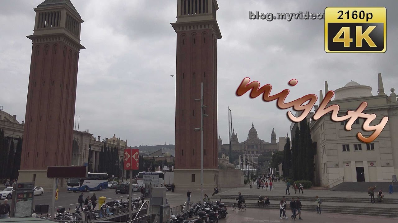 Barcelona, City Tour by Bus, Red Line - Spain 4K Travel Channel
