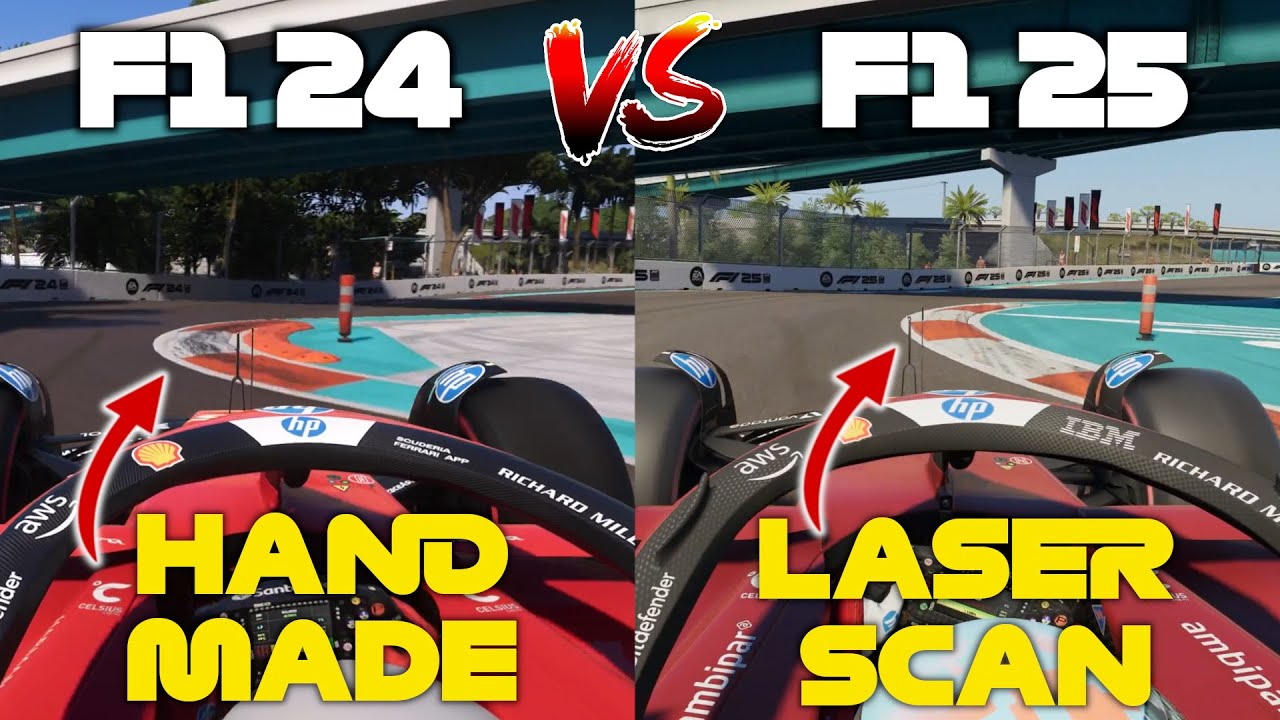 The Miami Circuit Was So Wrong In Past F1 Games! F1 24 vs F1 25 vs Real Life Comparison