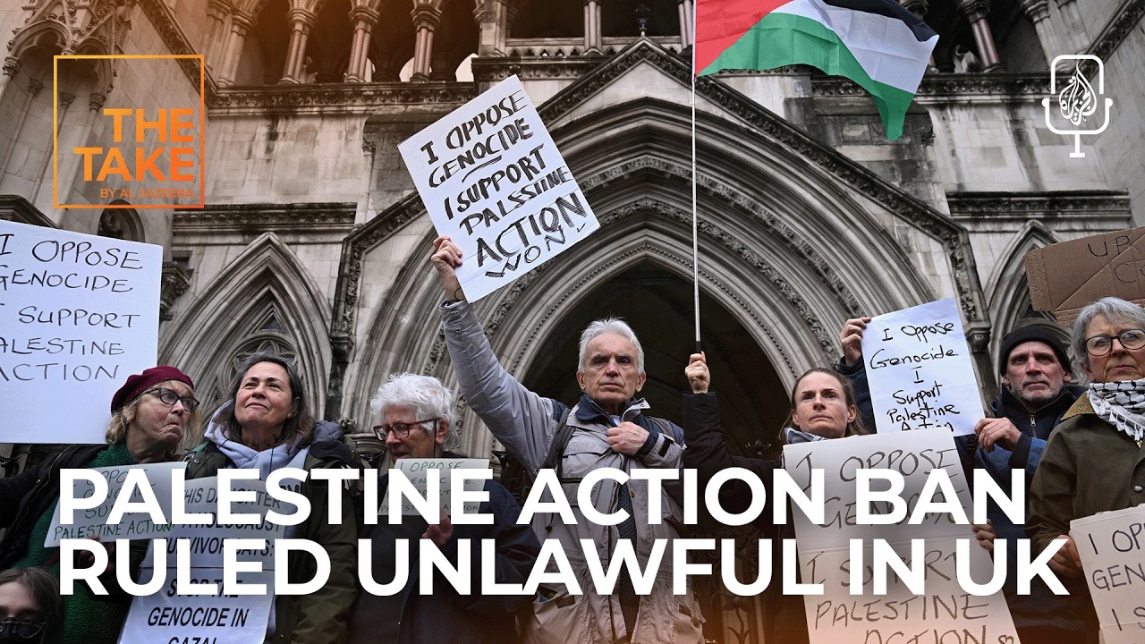 Brief: UK rules Palestine Action ban unlawful. Israel strips two Palestinians of residency| The Take