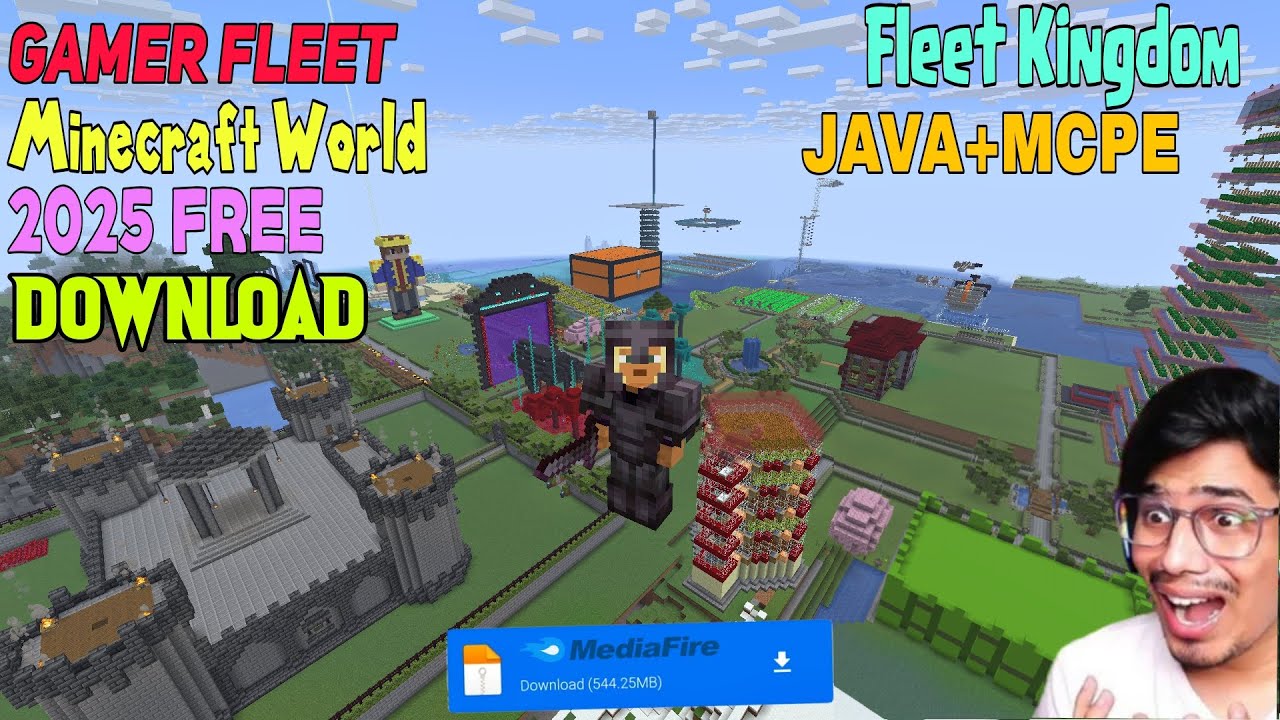 Anshu Bisht  Minecraft World 🤯 Free Download 2025 || Fleet Kingdom 1.21.6+  @GamerFleet