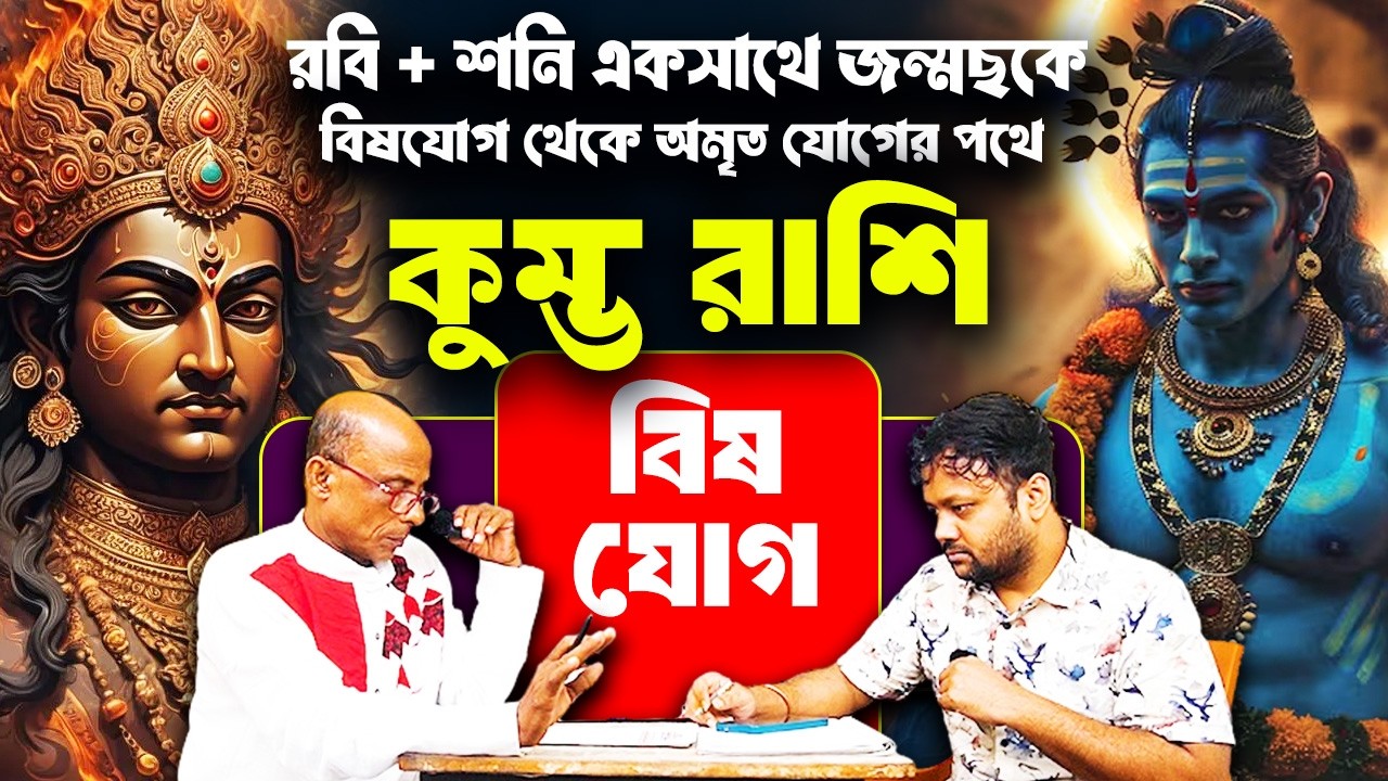 বিষযোগ থেকে অমৃত যোগের পথে | রবি + শনি একসাথে জন্মছকে Bish Jog | কুম্ভ রাশি Kumbha #PradipDSahoo