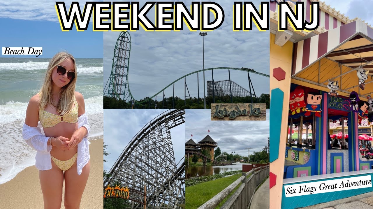 NJ WEEKEND VLOG: Six Flags Great Adventure, Belmar Beach, and more fun!