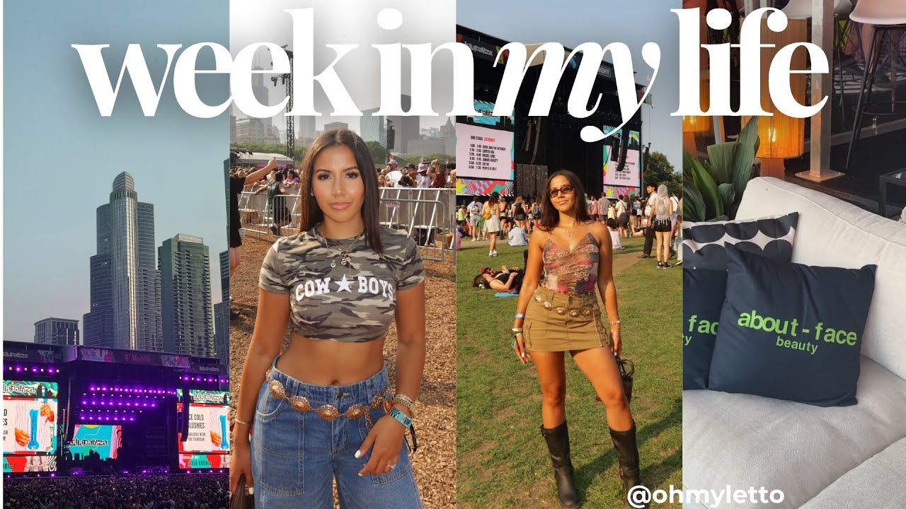 weekly vlog | lollapalooza weekend in chicago as a full-time content creator