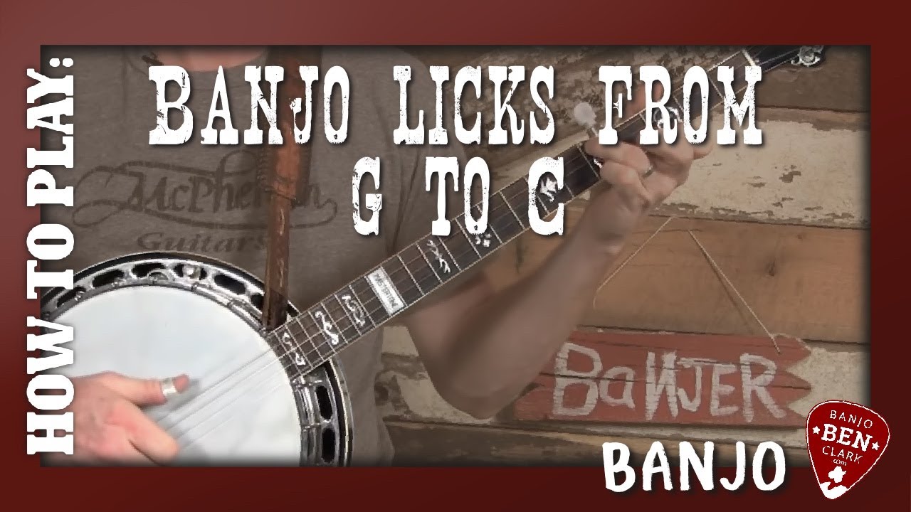 6 Awesome Banjo Licks from G to C!