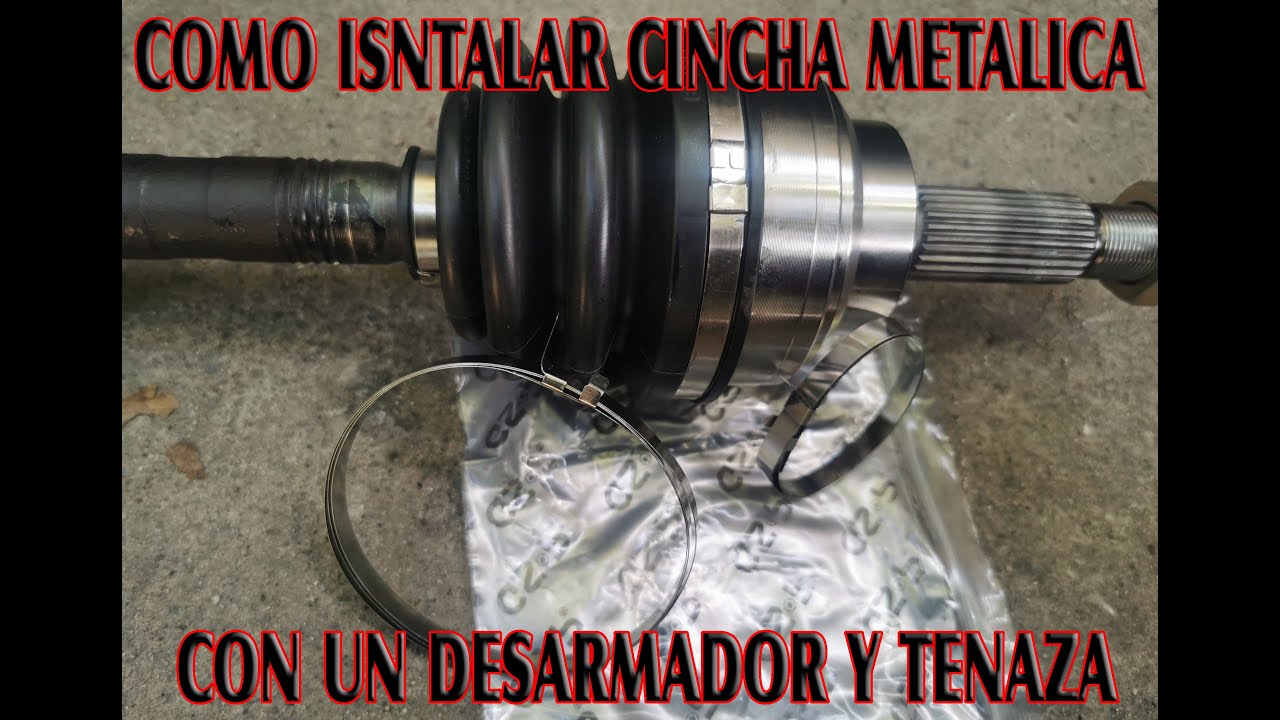 como instalar cincha metalica de polvera
