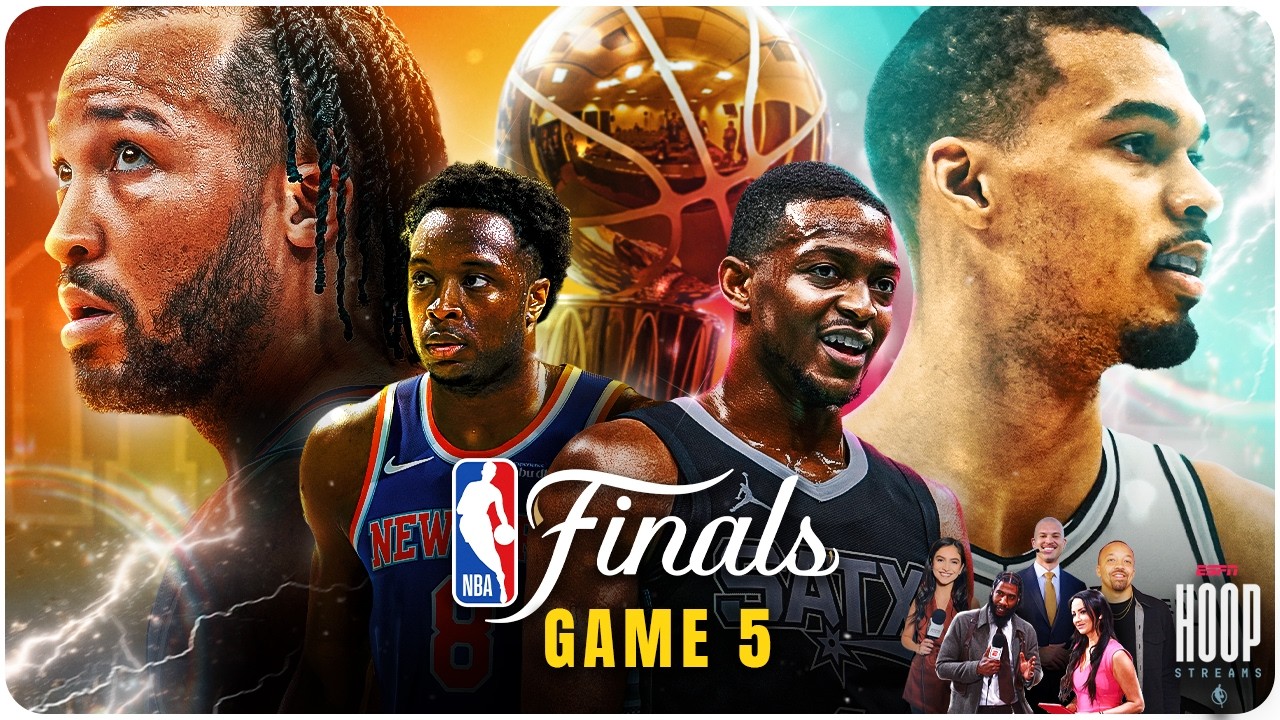 🚨 NBA Finals Game 5! Will the Knicks be Champs or Can the Spurs Force a Game 6? 👀 | Hoop Streams 🏀