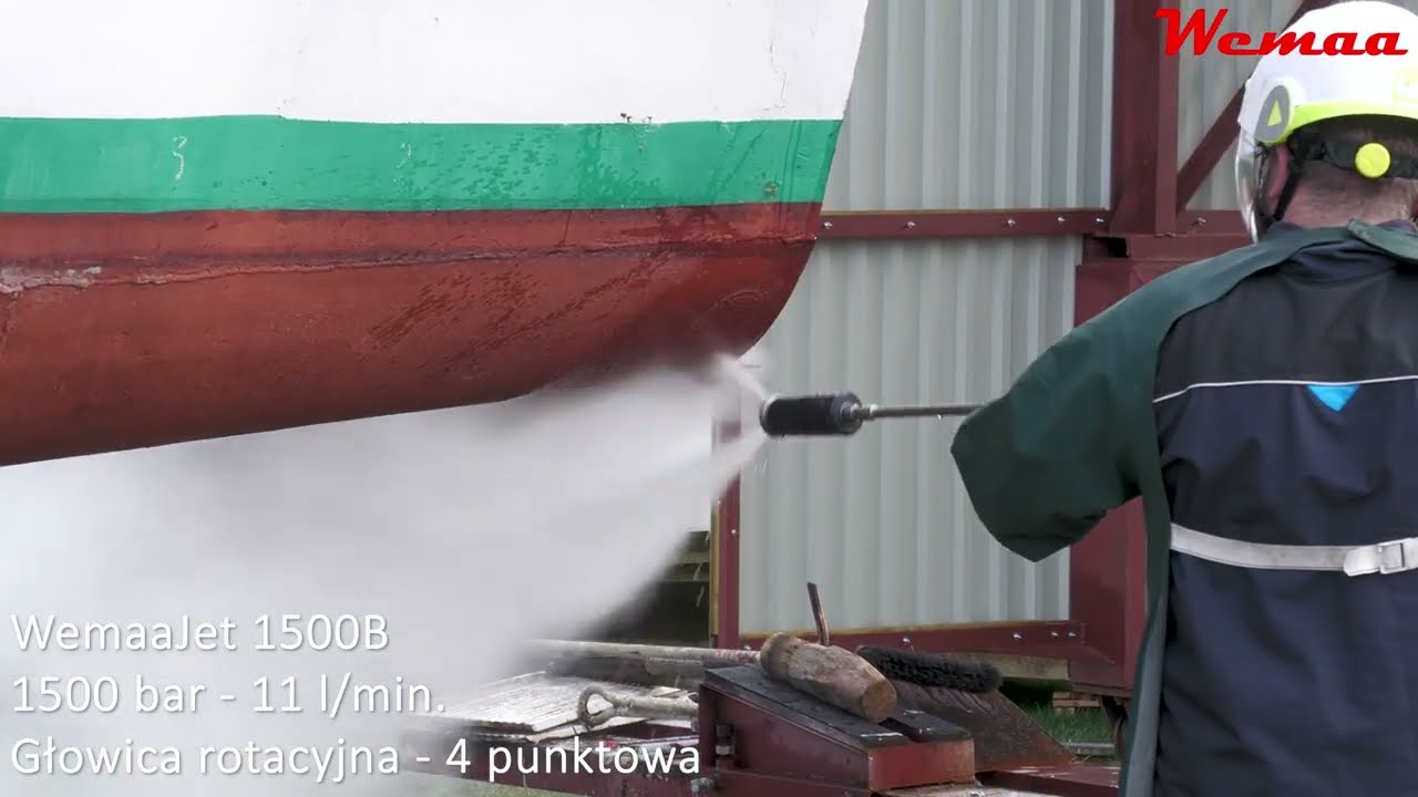 1500 bar usuwanie powłok farby ze statku (głowica) / ship's paint coating removal (rotary head)