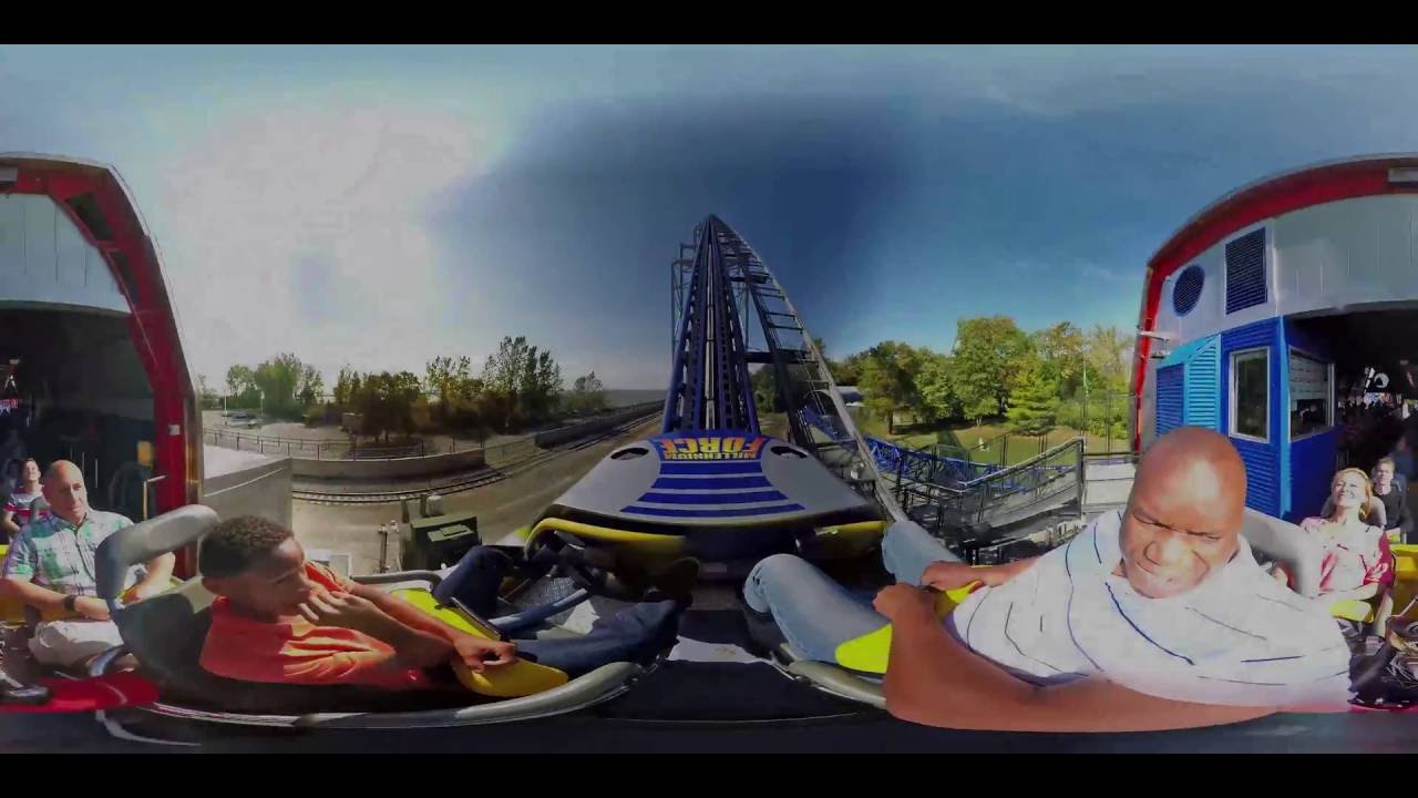 Riding Millennium Force Roller Coaster - Cedar Point  [Ohio 360˚ Virtual Reality]