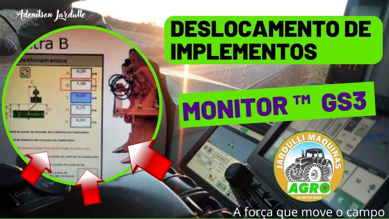 Configurações GS3 deslocamento do implemento