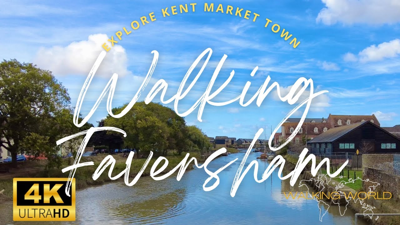 Walking Tour of Faversham 4K UHD | Kent Market & Shepherd Neame Brewery | September 2022