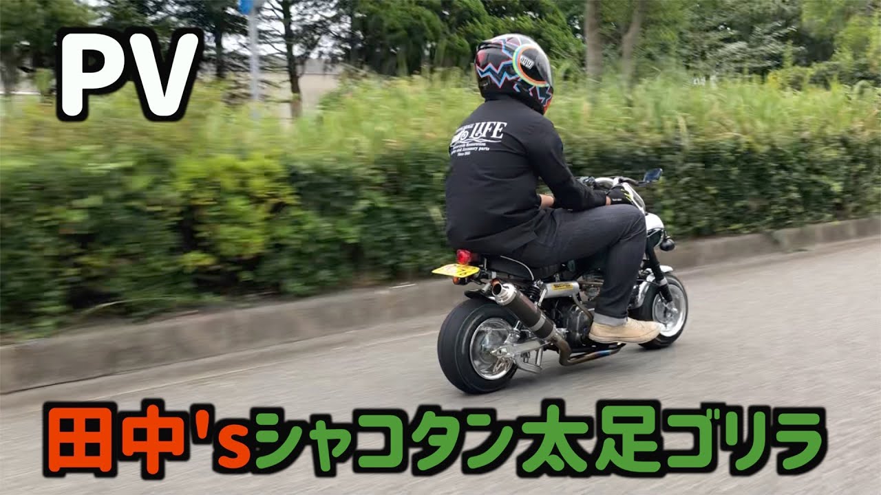 田中'sゴリラPV【シャコタン・太足PV】前後5.5J　KEP SPEED 5.5J  GM-MOTO  HONDA GORILLA  4ミニ Z50J モンキー Gクラフト
