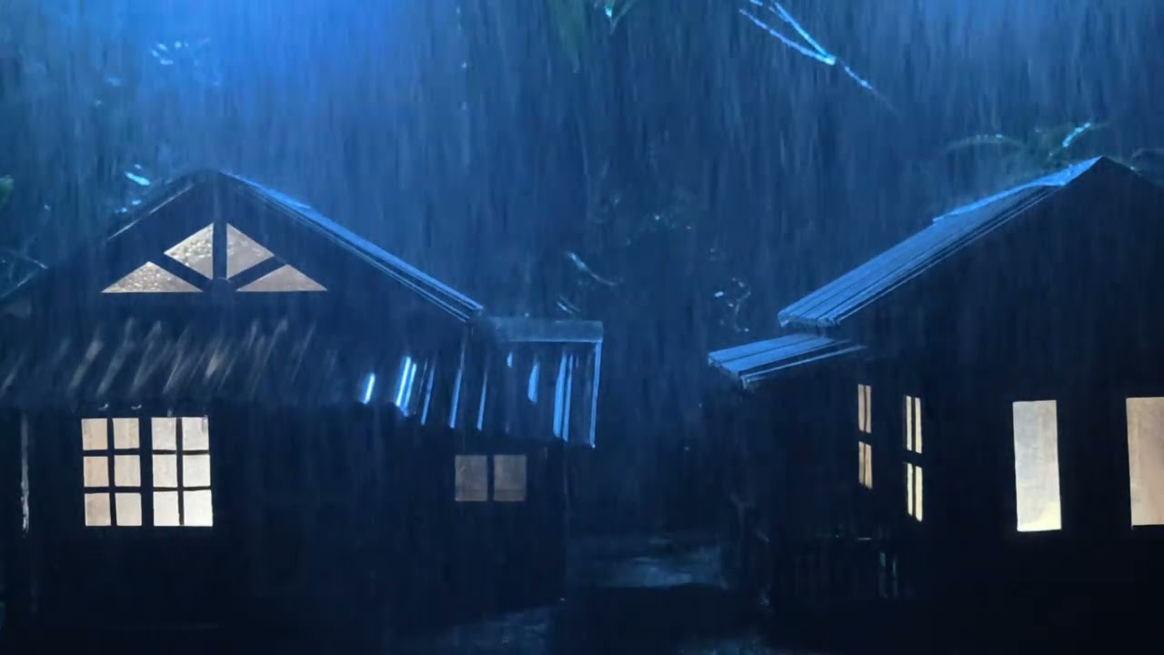 🌙 No Ads Rain Sounds for Sleeping – Dark Screen Night Rain for Insomnia Relief