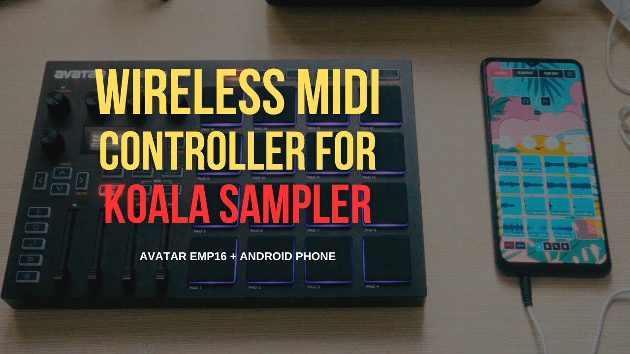 The Best Koala Sampler MIDI WIRELESS Controller | Avatar EMP16